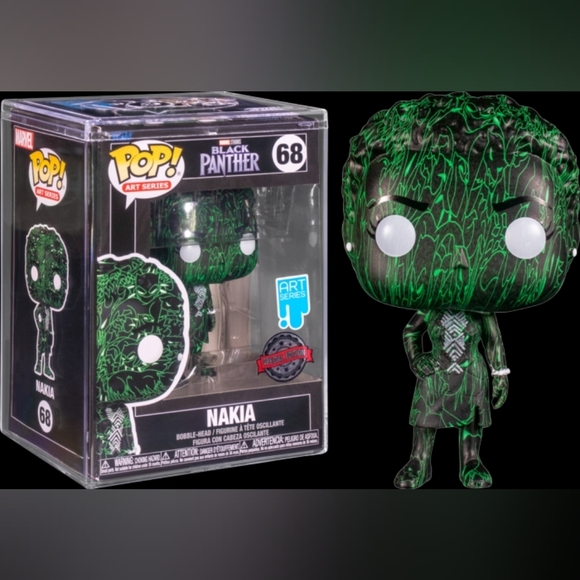 Funko POP! Black Panther Nakia and Shuri Art Series - Picture 7 of 8